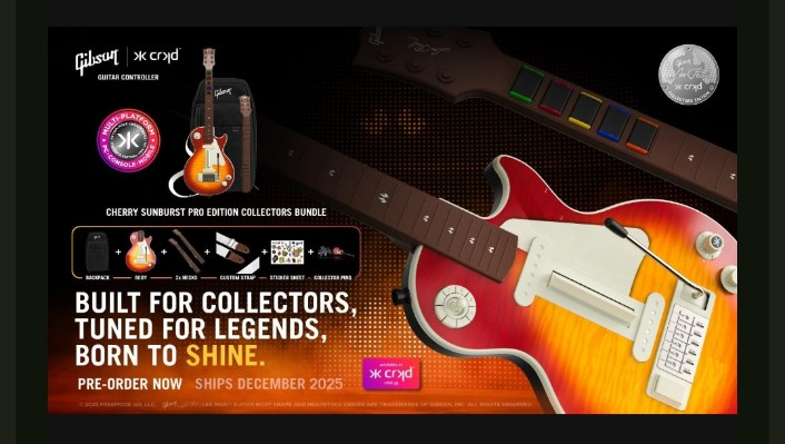 CRKD and Gibson Make It Shine with the Gibson Les Paul Cherry Sunburst Pro Collector’s Edition Bundle